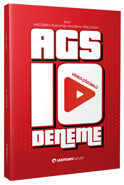 MEB-AGS 10 Deneme Çözümlü Uzman Kariyer Yayınları