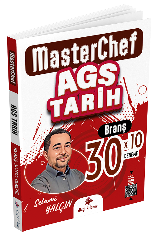 MEB-AGS Tarih MasterChef 30 Deneme Çözümlü - Selami Yalçın Dizgi Kitap Yayınları