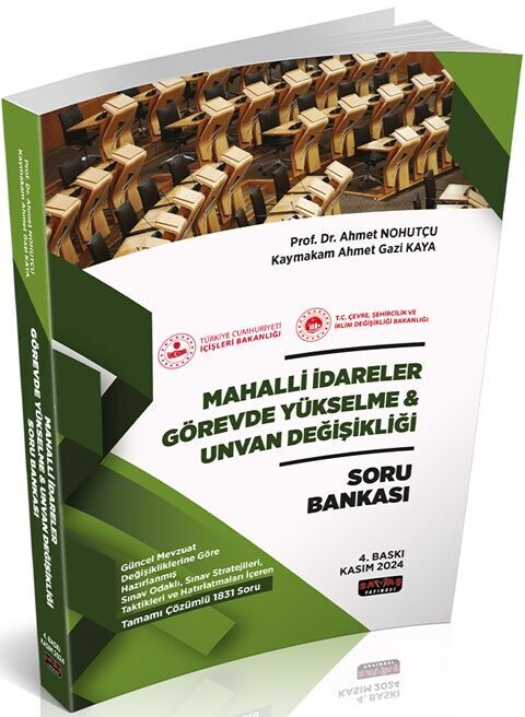 Mahalli İdareler GYS ve Unvan Değişikliği Soru Bankası Savaş Yayınevi