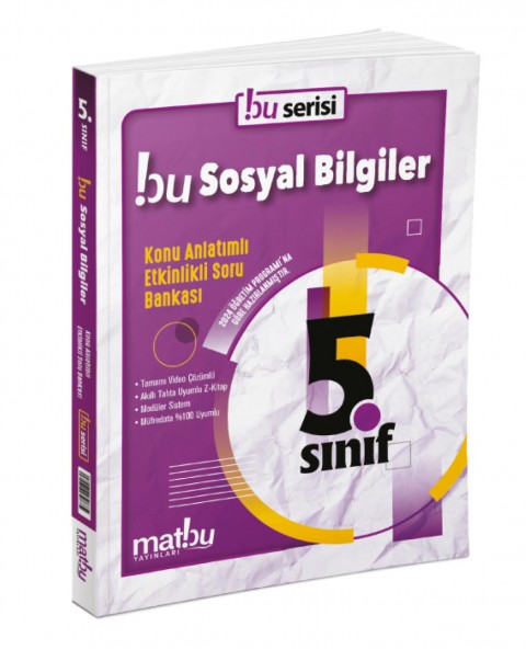 Matbu 5. Sınıf Sosyal Bilgiler Konu Anlatımlı Etkinlikli Soru Bankası Matbu Yayınları