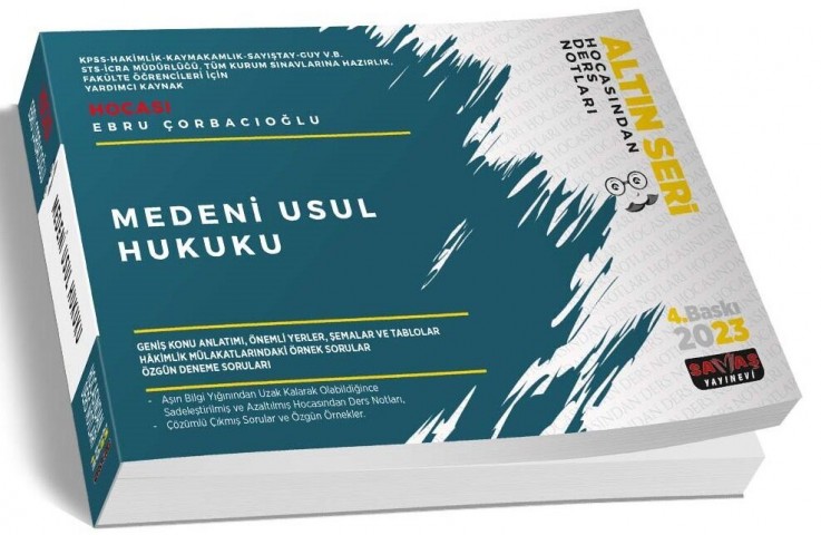 Medeni Usul Hukuku Hocasından Ders Notları Savaş Yayınevi