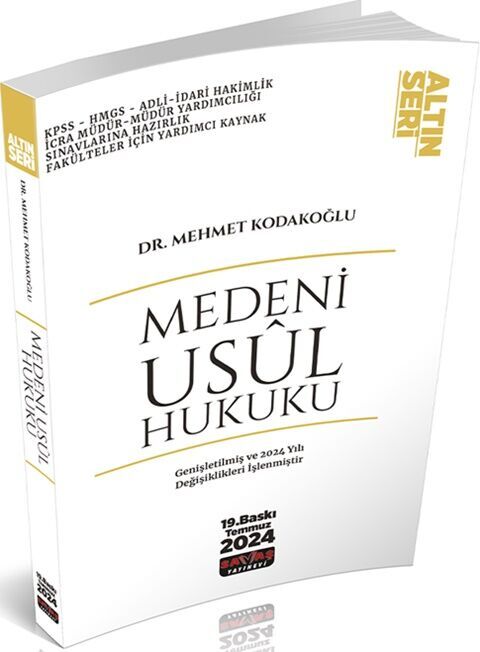 Medeni Usul Hukuku Konu Anlatımı Savaş Yayınevi