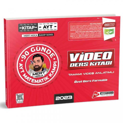 Mert Hoca 2023 90 Günde AYT Matematik Kampı Video Ders Kitabı EKO Mert Hoca Yayınları