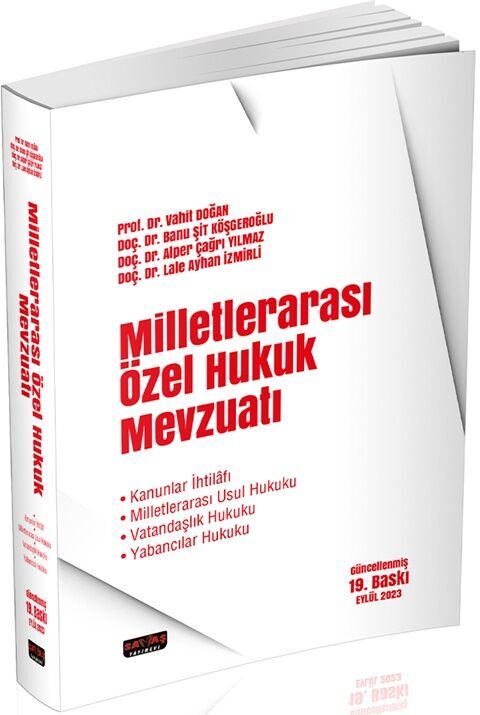 Milletlerarası Özel Hukuk Mevzuatı 19. Baskı Savaş Yayınevi