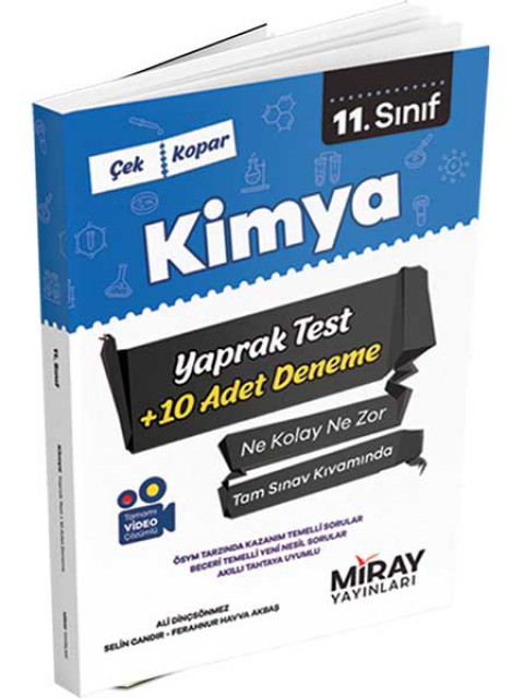 11. Sınıf Kimya Yaprak Test Miray Yayınları