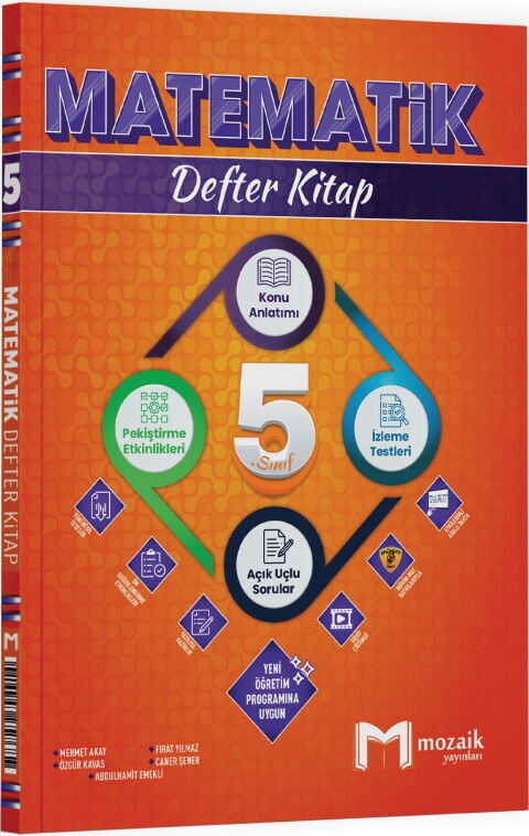 Mozaik 5. Sınıf Matematik Defter Kitap Mozaik Yayınları