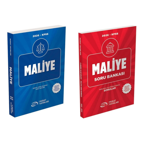 Murat 2026 KPSS A Grubu Maliye Konu Anlatımlı Soru Bankası Seti 2 Kitap Murat Yayınları