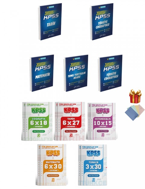 Murat KPSS Tüm Dersler Defteri ve Deneme Seti 10 Kitap Murat ve Bigelio Yayınları