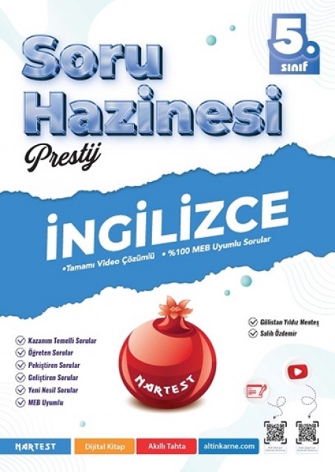 Nartest 5. Sınıf Prestij İngilizce Soru Hazinesi Nartest Yayınları