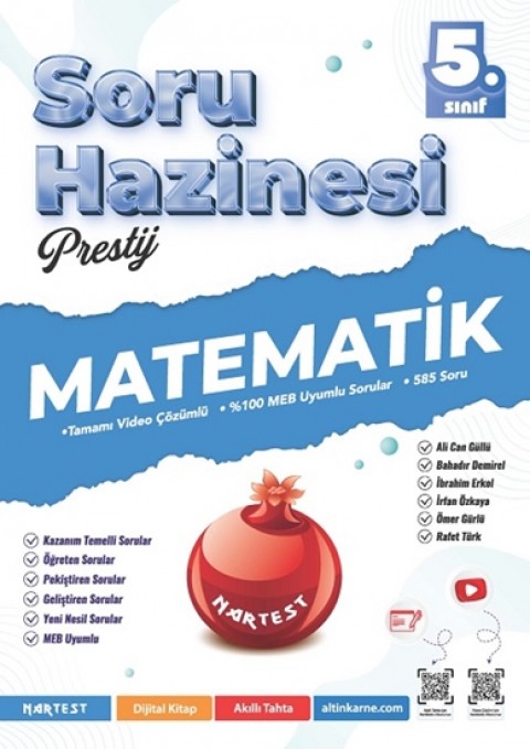 Nartest 5. Sınıf Prestij Matematik Soru Hazinesi Nartest Yayınları