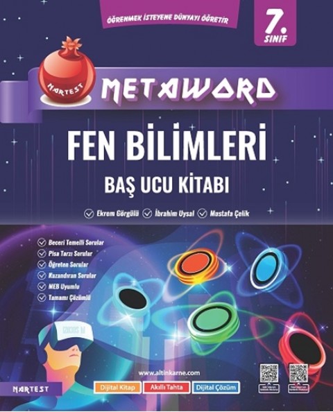 Nartest 7. Sınıf Metaword Fen Bilimleri Baş Ucu Kitabı Nartest Yayınları