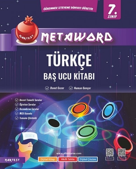 Nartest 7. Sınıf Metaword Türkçe Baş Ucu Kitabı Nartest Yayınları