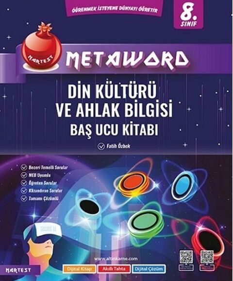 Nartest 8. Sınıf Din Kültürü ve Ahlak Bilgisi Metaword Baş Ucu Kitabı Nartest Yayınları
