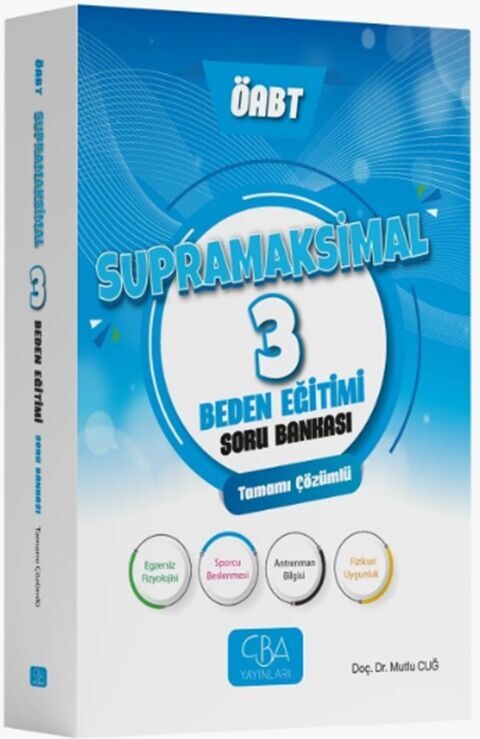 ÖABT Beden Eğitimi Supramaksimal - 3 Soru Bankası CBA Yayınları