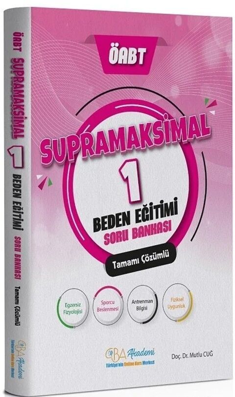 ÖABT Beden Eğitimi Supramaksimal Soru Bankası Çözümlü CBA Yayınları