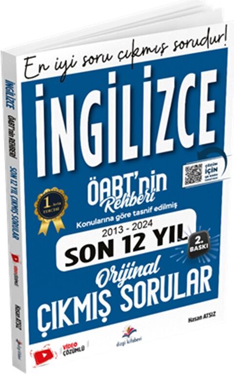 ÖABT İngilizce nin Rehberi Konularına Göre Tasnif Edilmiş Son 12 Yıl Video Çözümlü Çıkmış Sorular Dizgi Kitap Yayınları