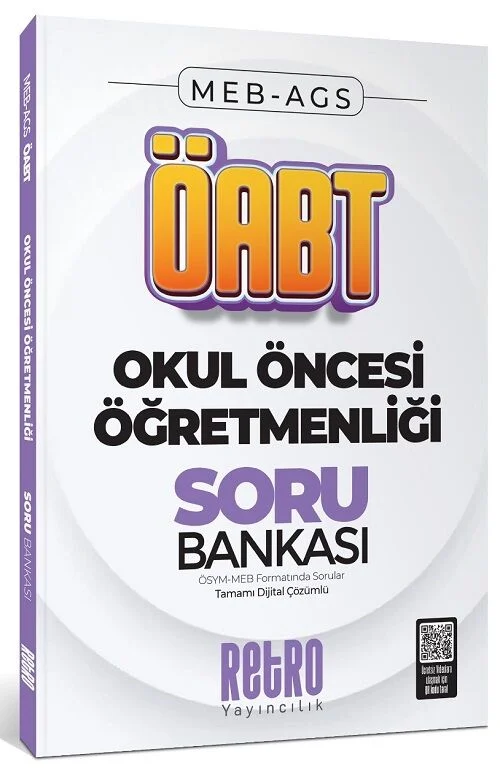 ÖABT MEB-AGS Okul Öncesi Öğretmenliği Soru Bankası Çözümlü Retro Yayıncılık