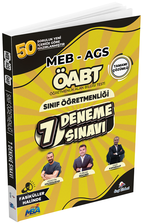 ÖABT MEB-AGS Sınıf Öğretmenliği 7 Deneme Fasikül Çözümlü Dizgi Kitap Yayınları
