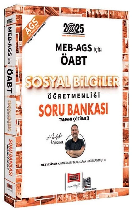 ÖABT MEB-AGS Sosyal Bilgiler Öğretmenliği Soru Bankası Çözümlü - Mustafa Özdemir Yargı Yayınları