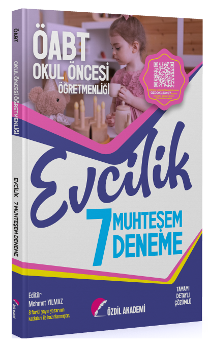 ÖABT Okul Öncesi Öğretmenliği Evcilik Muhteşem 7 Deneme - Mehmet Yılmaz Özdil Akademi Yayınları