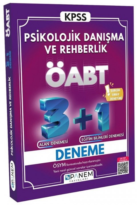 ÖABT Psikolojik Danışma ve Rehberlik 3+1 Deneme Panem Yayınları