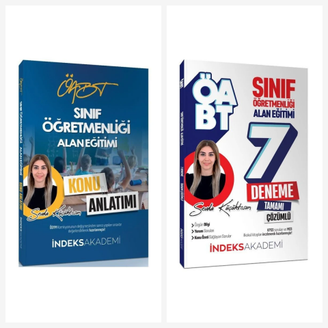 ÖABT Sınıf Konu Konu Anlatımlı + 7 Deneme Sınavı 2 li Set - Sevda Küçüktosun İndeks Akademi Yayıncılık