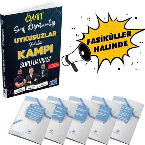 ÖABT Sınıf Öğretmenliği Fasiküller Halinde Uykusuzlar Kulübü Kampı Soru Bankası Dizgi Kitap Yayınları