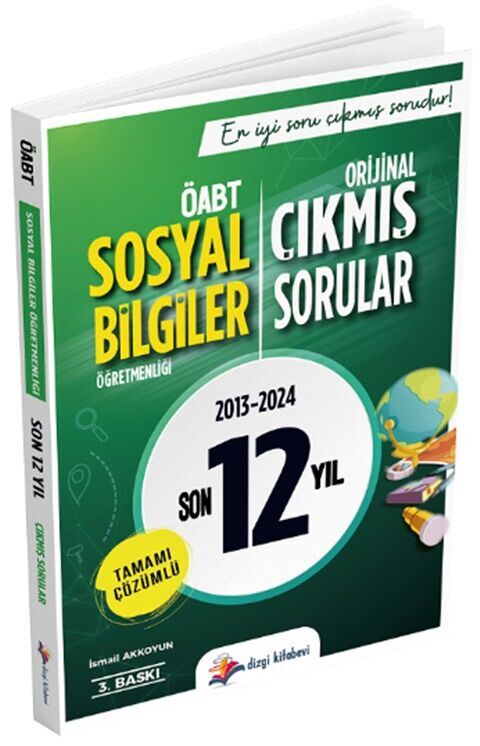 ÖABT Sosyal Bilgiler Öğretmenliği Son 12 Yıl Çıkmış Sorular Dizgi Kitap Yayınları
