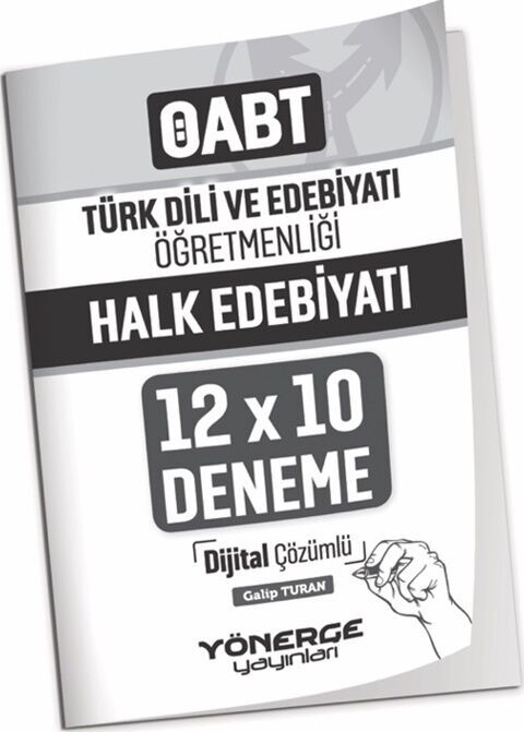 ÖABT Türk Dili ve Edebiyatı Öğretmenliği Halk Edebiyatı 12x10 Deneme Çözümlü Yönerge Yayınları
