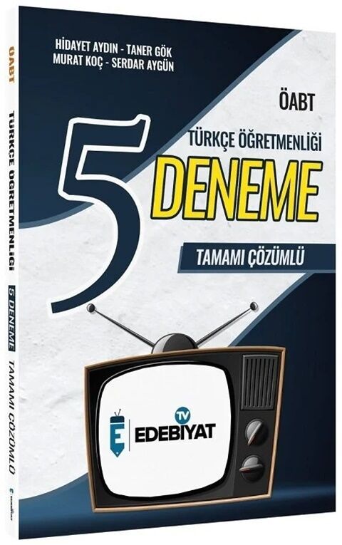 ÖABT Türkçe Öğretmenliği 5 Deneme Edebiyat TV Yayınları