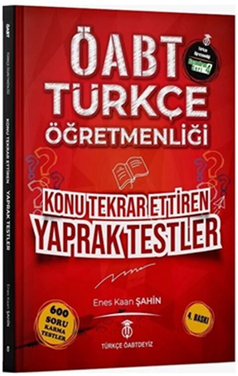ÖABT Türkçe Öğretmenliği Yaprak Testler Türkçe Öabtdeyiz
