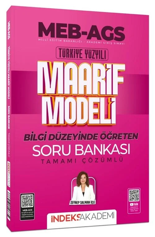 ÖN SİPARİŞ - İndeks Akademi 2025 MEB-AGS Türkiye Yüzyılı Maarif Modeli Soru Bankası Çözümlü - Zeynep Salman İçli İndeks Akademi Yayıncılık