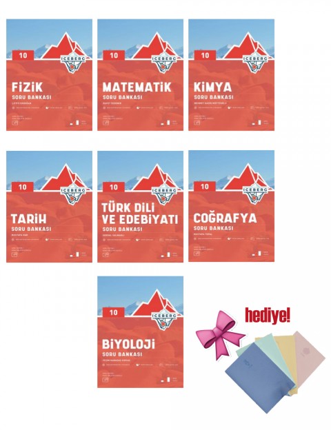 Okyanus 10. Sınıf Tüm Dersler İceberg Soru Bankası Seti 7 Kitap Okyanus Yayınları