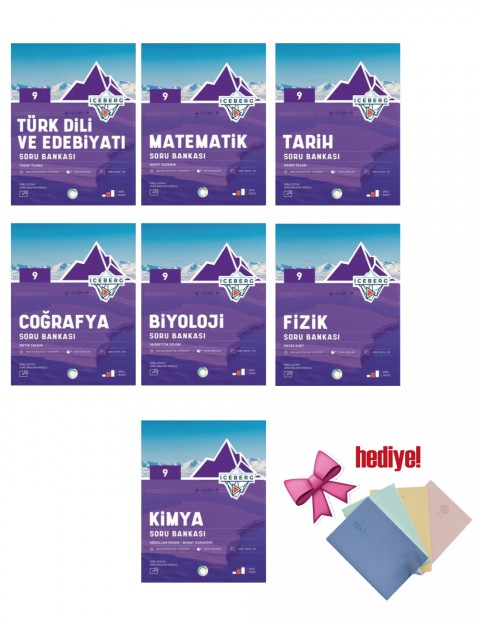 Okyanus 9. Sınıf Tüm Dersler İceberg Soru Bankası Seti 7 Kitap Okyanus Yayınları