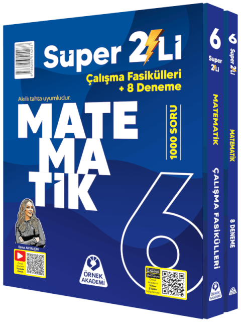 Örnek Akademi 6. Sınıf Süper İkili Matematik Seti Örnek Akademi Yayınları