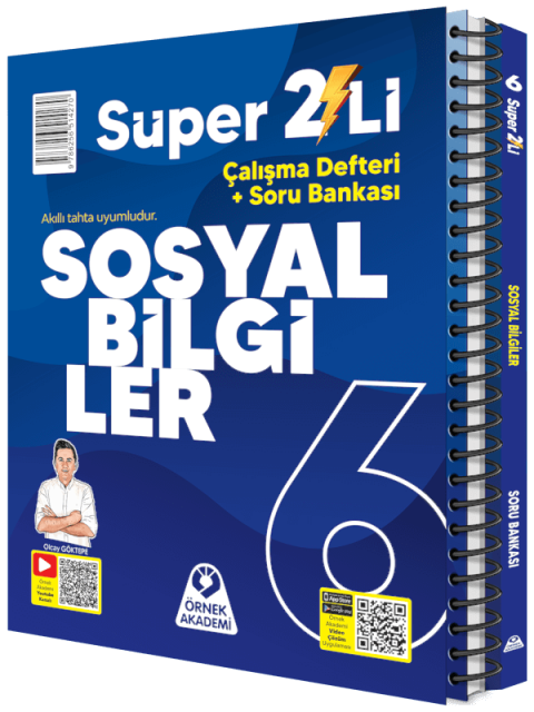Örnek Akademi 6. Sınıf Süper İkili Sosyal Bilgiler Seti Örnek Akademi Yayınları