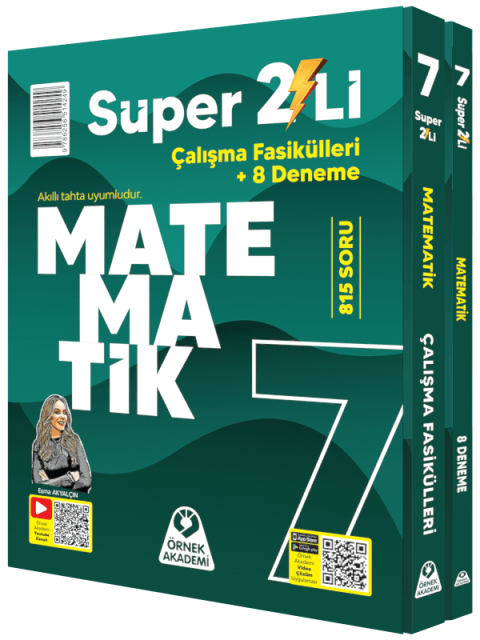 Örnek Akademi 7. Sınıf Süper İkili Matematik Seti Örnek Akademi Yayınları