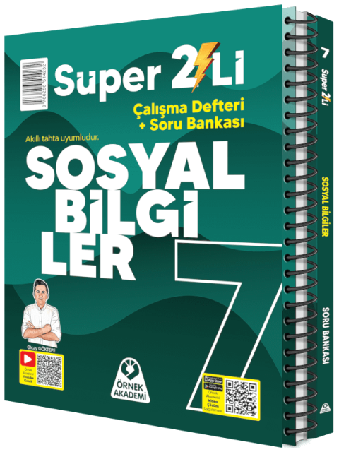 Örnek Akademi 7. Sınıf Süper İkili Sosyal Bilgiler Seti Örnek Akademi Yayınları