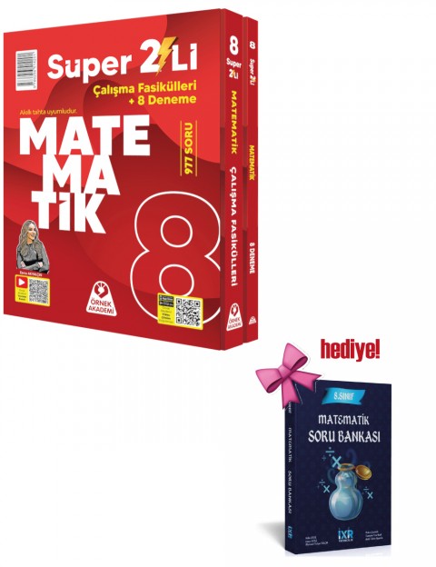 Örnek Akademi 8. Sınıf Süper İkili Matematik Seti + Matematik Soru Hediyeli