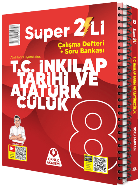 Örnek Akademi 8. Sınıf Süper İkili T.C. İnkilap Tarihi Seti Örnek Akademi Yayınları