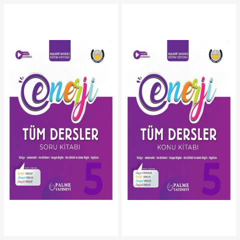 Palme 5. Sınıf Tüm Dersler Enerji Konu Anlatımlı Soru Bankası Seti 2 Kitap Palme Yayınları