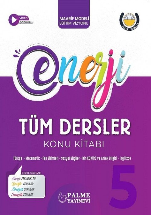 Palme 5. Sınıf Tüm Dersler Enerji Konu Kitabı Palme Yayınları Palme 5. Sınıf Tüm Dersler Enerji Konu Kitabı Palme Yayınları