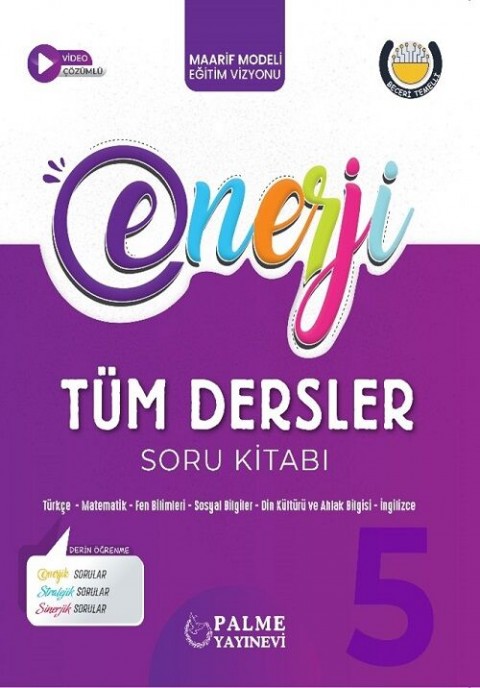 Palme 5. Sınıf Tüm Dersler Enerji Soru Kitabı Çözümlü Palme Yayınları