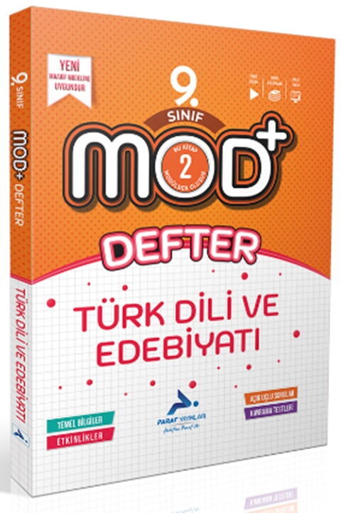 Paraf 9. Sınıf Türk Dili ve Edebiyatı MOD Defter Paraf Yayınları