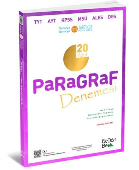 Paragraf 20 Adet Denemesi ÜçDörtBeş Yayınları