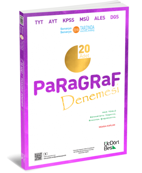 Paragraf 20 Adet Denemesi ÜçDörtBeş Yayınları