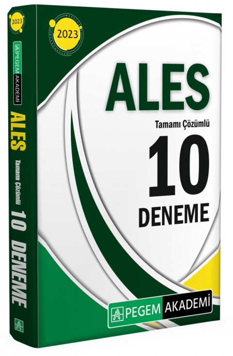 2023 Ales Tüm Adaylar İçin 10 Deneme  Pegem Akademi Yayıncılık
