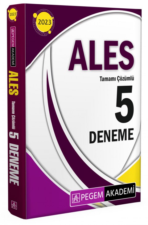 2023 Ales Tamamı Çözümlü 5 Deneme Pegem Akademi Yayıncılık