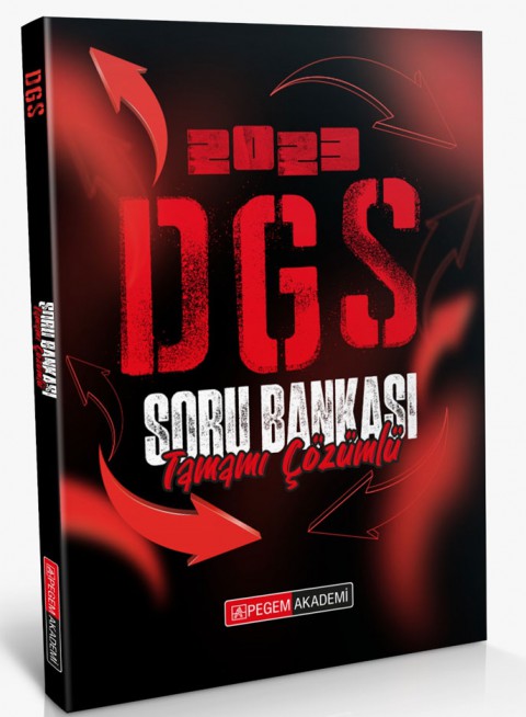 2023 DGS Tamamı Çözümlü Soru Bankası Pegem Akademi Yayıncılık