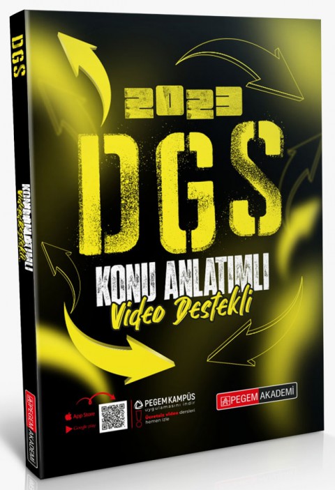 2023 DGS Konu Anlatımlı Pegem Akademi Yayıncılık